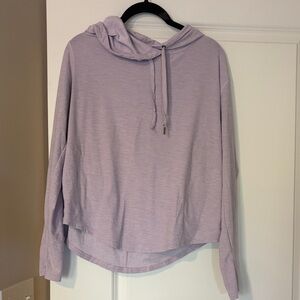 Old Navy Lavender Drawstring Hooded Long-Sleeve Top